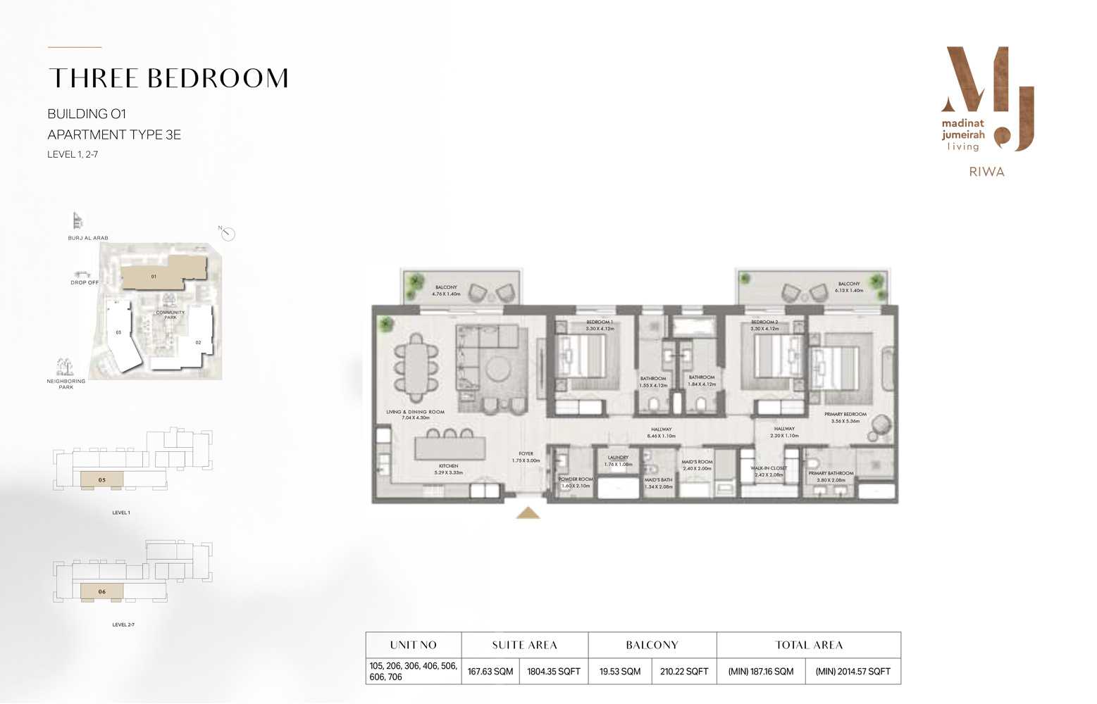 Unit 105,206,306,406,506,606,706